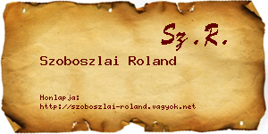 Szoboszlai Roland névjegykártya
